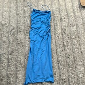 Elegant Blue Maxi Dress